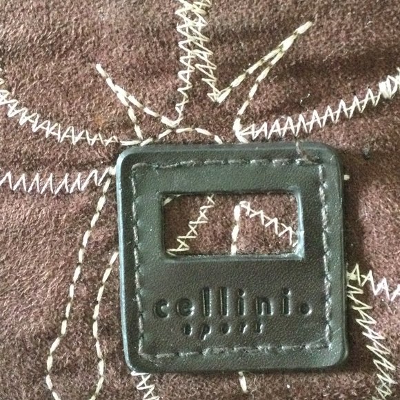 Cellini Handbags - Vintage Suede Cellini Shoulder Bag